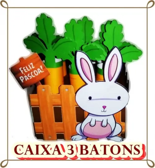 Arquivo caixa batons Páscoa *PAGUE 1 e LEVE 3 Studio