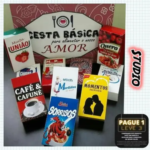 Arquivo Caixa Cesta básica Dia dos namorados **Studio/PDF