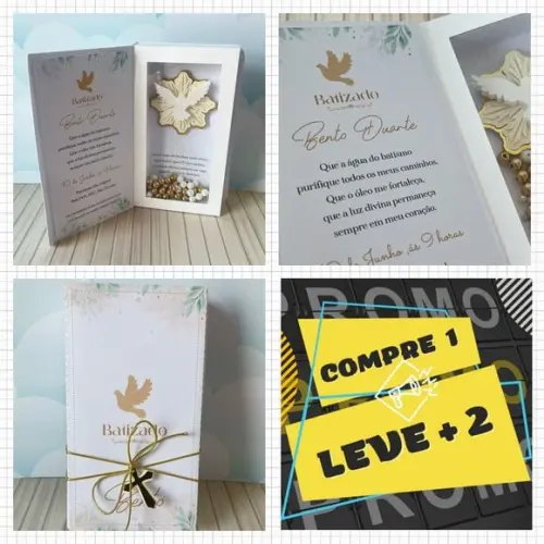 Arquivo Caixa Convite Batizado Luxo Acetato
