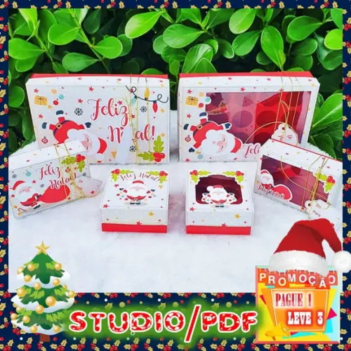 Arquivo Caixa Doces Natal *Studio/PDF*