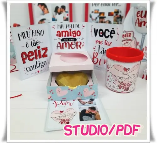 Arquivo caixa explosão -Dia dos namorados **Studio/PDF