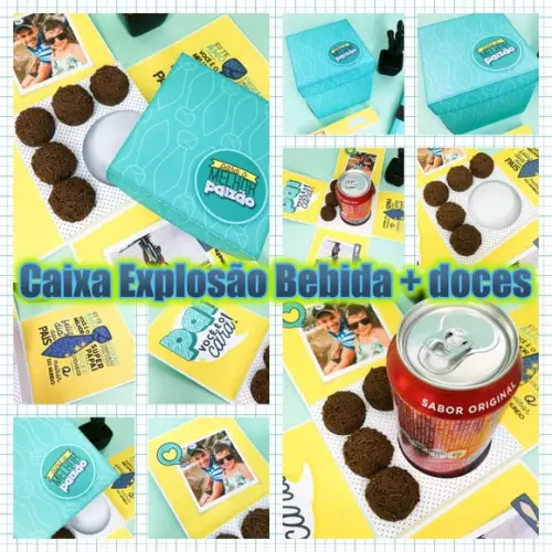 Arquivo Caixa explosão Dia dos Pais *DXF/PDF/SVG/PNG