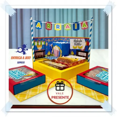Arquivo Caixa explosão Festa Junina *Studio/PDF/SVG