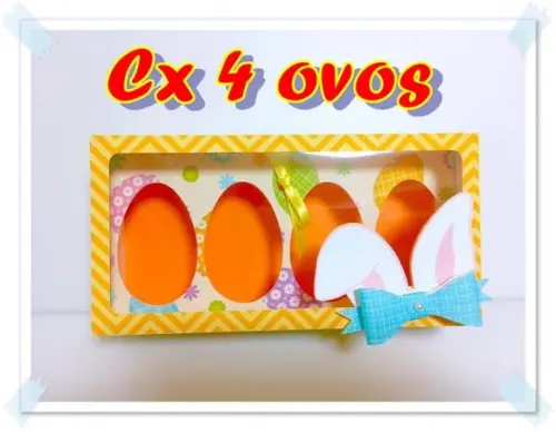 Arquivo Caixa para 4 Ovos de Colher de 50 *studio