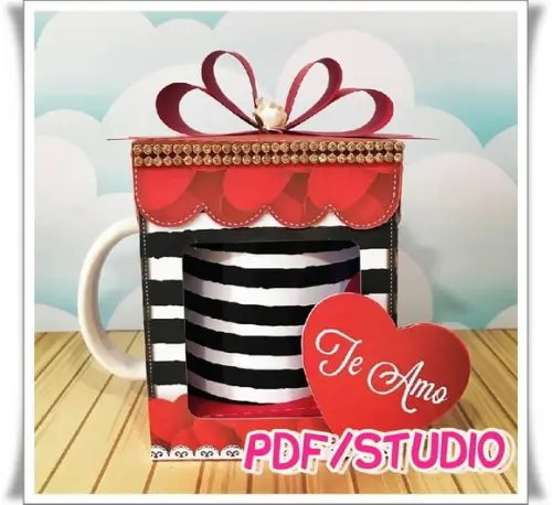 Arquivo Caixa para Caneca - Dia dos namorados **Studio/PDF