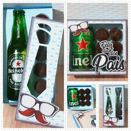 Arquivo Caixa para Cerveja e Doces -Dia dos Pais *Studio/PDF