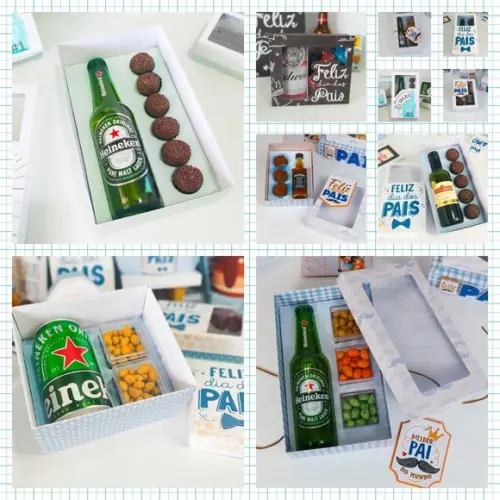 Arquivo Caixa para Cerveja e Doces -Dia dos Pais *Studio/PDF