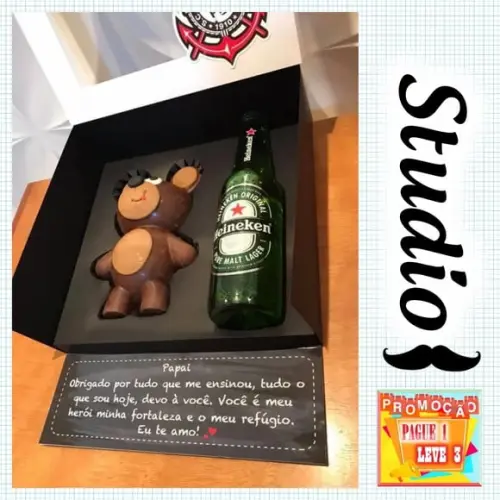 Arquivo Caixa Para Cerveja E Ursinho -dia Dos Pais *studio