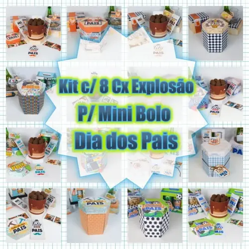 Arquivo Combo Caixa explosão - Dia dos Pais *Studio/PDF*