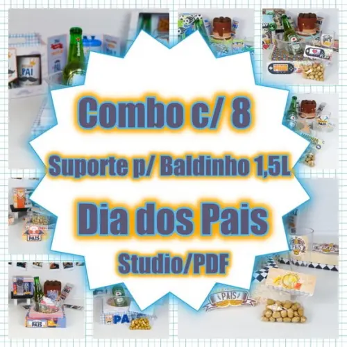 Arquivo Combo Caixa Suporte para Baldinho - Dia dos Pais