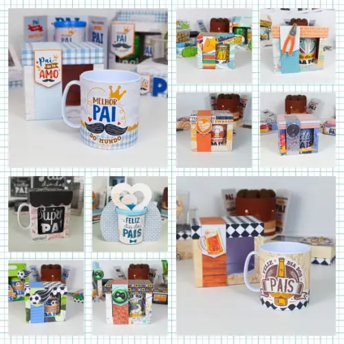 Arquivo Combo Caixa para Caneca - Dia dos Pais *Studio/PDF*