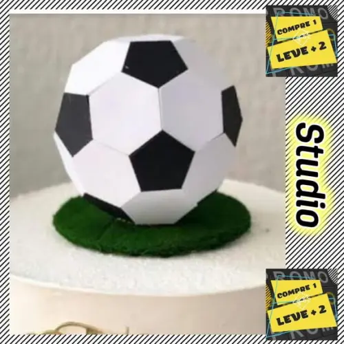 Arquivo Corte Caixa Bola de Futebol 3d