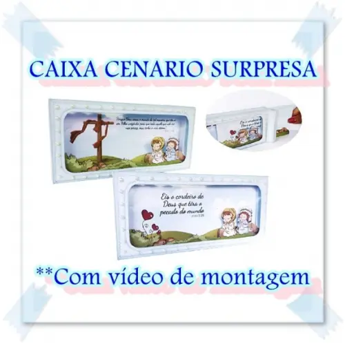 Arquivo Corte Caixa cenário Páscoa ***DXF/PDF/PNG