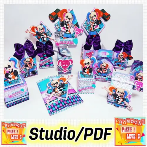 Arquivo De Corte Arlequina E Coringa Studio/pdf