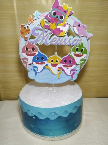 Arquivo de corte Baby Shark Menina/Girl PDF/STUDIO