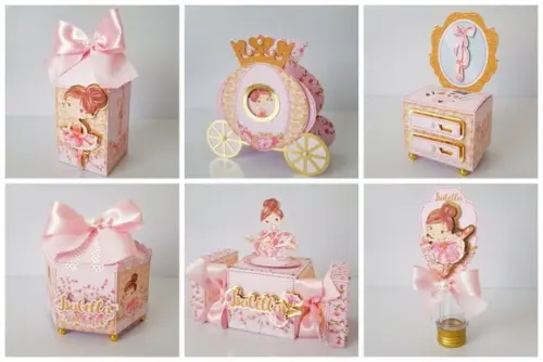 Arquivo de corte Bailarina Rosa STUDIO /PDF/PNG