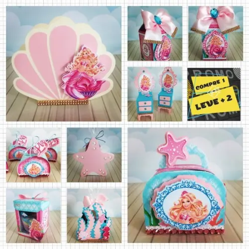 Arquivo de Corte Barbie Sereia Studio/pdf