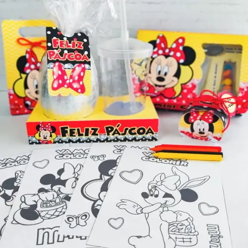Arquivo de corte Base Ovo e Copo Páscoa Minnie PDF/STUDIO