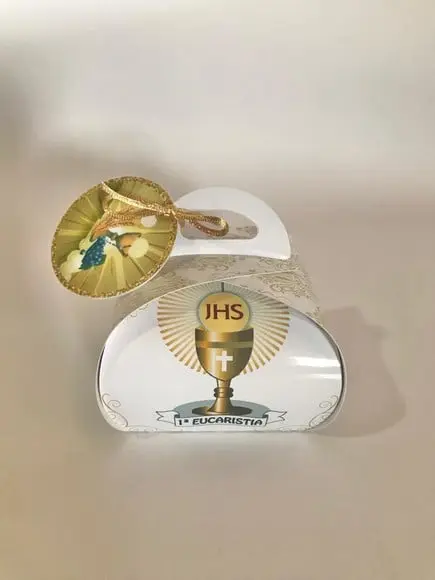 Arquivo de corte Batizado Branco com Dourado Studio
