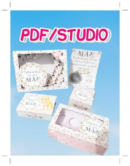 Arquivo de corte Caixa - Dia das Mães Studio/JPG