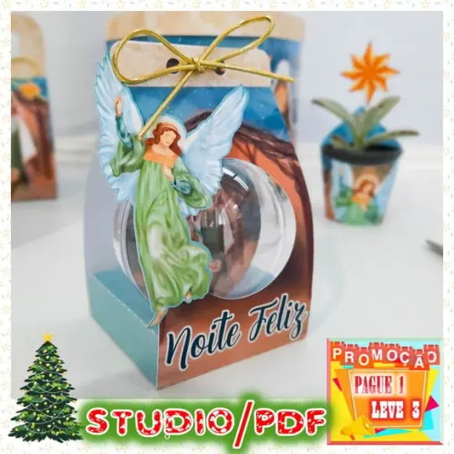 Arquivo de corte caixa 1 Esfera Natal Religioso