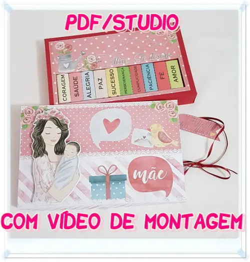 Arquivo de corte Caixa 10 Bis - Dia das Mães Studio/PDF