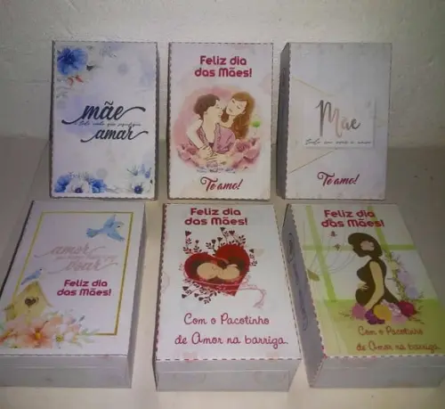 Arquivo de corte caixa 6 doces - Dia das Mães Studio