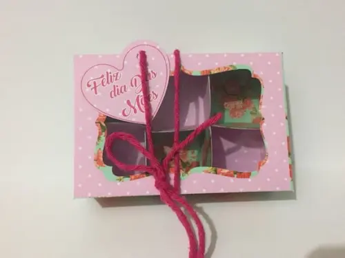 Arquivo de corte caixa 6 doces - Dia das Mães *Studio