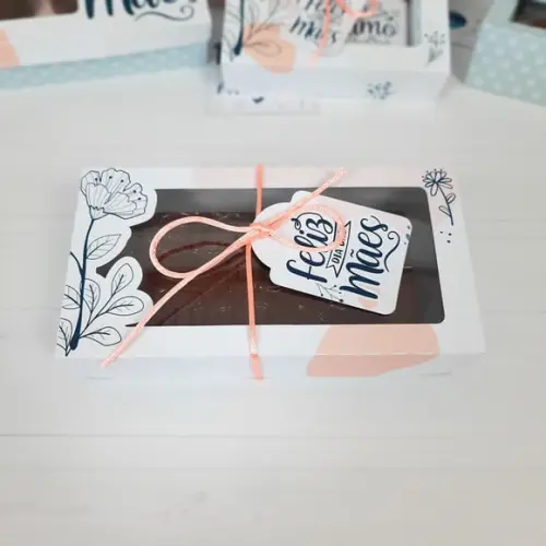 Arquivo de corte Caixa barra de Chocolate - Dia das Mães