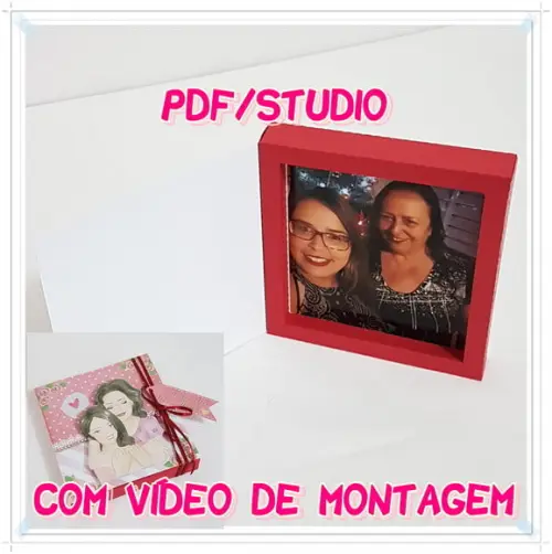 Arquivo de corte Caixa cartão - Dia das Mães Studio/PDF