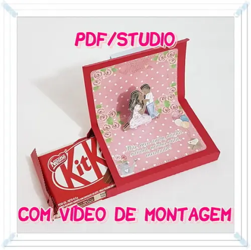Arquivo de Corte Caixa Cartão - Dia das Mães Studio/PDF