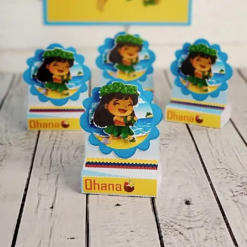 Arquivo de corte Caixa Cenário - Lilo e Stitch *STUDIO/PDF