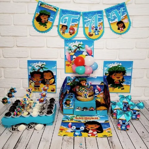 Arquivo de corte Caixa Cenário - Lilo e Stitch *STUDIO/PDF