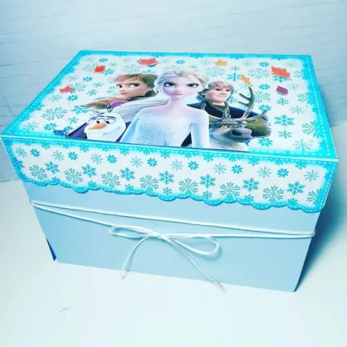 Arquivo de corte caixa cenário Frozen *Studio/PDF