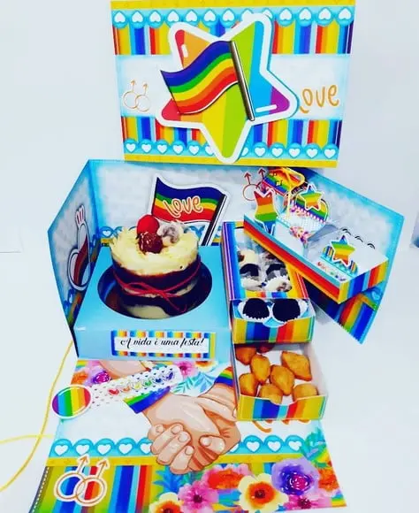 Arquivo de corte Caixa Cenário LGBT - Pride *Studio/PDF