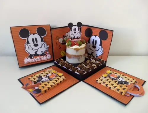 Arquivo de corte Caixa cenário Mickey *Studio