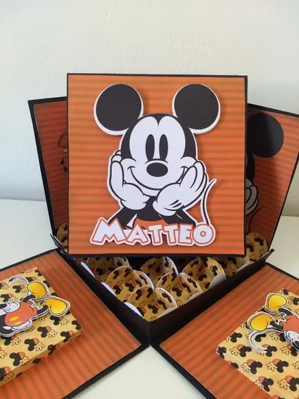 Arquivo de corte Caixa cenário Mickey *Studio