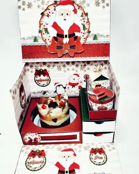 Arquivo de corte Caixa cenário Natal *Studio/PDF