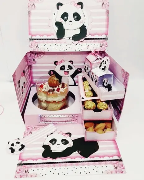 Arquivo de corte Caixa cenário Panda *Studio/PDF
