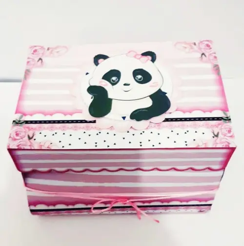 Arquivo de corte Caixa cenário Panda *Studio/PDF