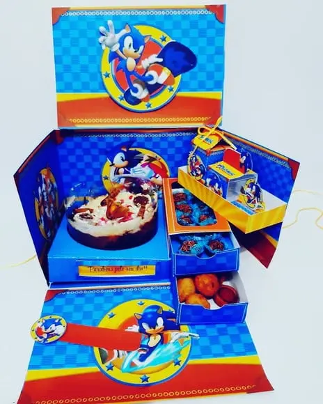 Arquivo de corte Caixa cenário Sonic *Studio/PDF