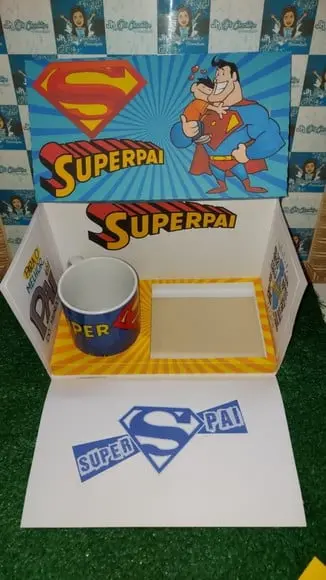 Arquivo de corte caixa cenario Super Pai Studio