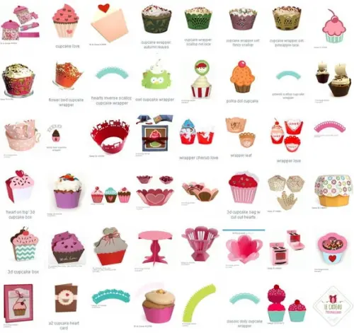Arquivo de corte Caixa Cupcakes Studio