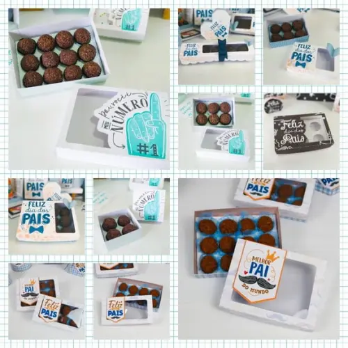 Arquivo de corte caixa doces Dia dos Pais *Studio/PDF*