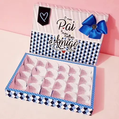 Arquivo de corte caixa doces Dia dos Pais *Studio/PDF*