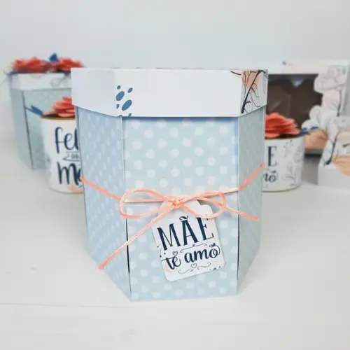 Arquivo de corte Caixa explosão Dia das Mães Studio/PDF