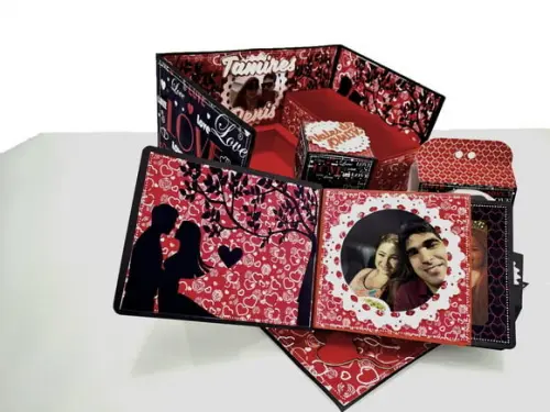 Arquivo de corte Caixa explosão Love *Studio/PDF/SVG