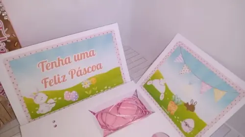 Arquivo de corte Caixa Explosão Páscoa Studio/PDF/PNG