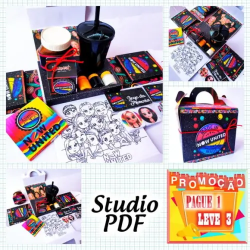 Arquivo De Corte Caixa Maleta Now United *studio/pdf