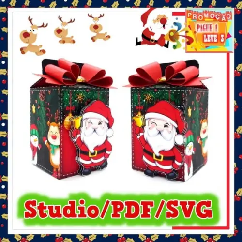 Arquivo de corte caixa Milk Natal